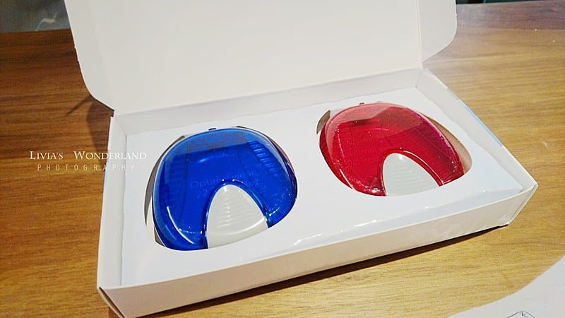 隱適美隱形牙套日記-invisalign-戴蒙矯正器-牙齒矯正心得比較-第一次會拿到兩個不同顏色牙套攜帶盒
